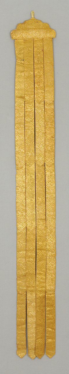 Banderole/Temple Hanging, noin 1700-luku (silkkibrokaatti) tekijältä School Chinese