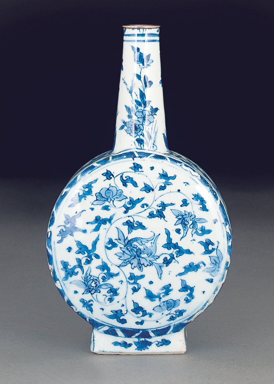 Pyhiinvaelluspullo Iberian markkinoille, 1600-luvun ensimmäinen puolisko (keraaminen) tekijältä School Chinese