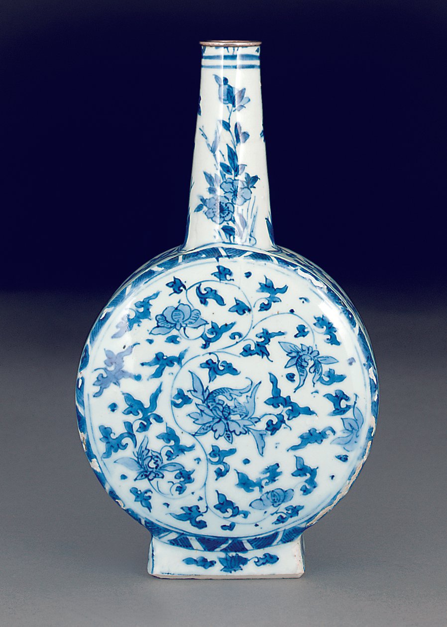 Pyhiinvaelluspullo Iberian markkinoille, 1600-luvun ensimmäinen puolisko (keraaminen) tekijältä School Chinese