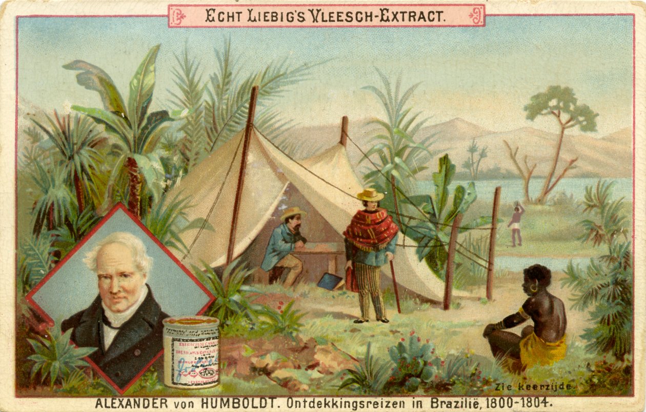 Alexander von Humboldtin löytöretki, Liebig-kortti (painettu) tekijältä School Dutch