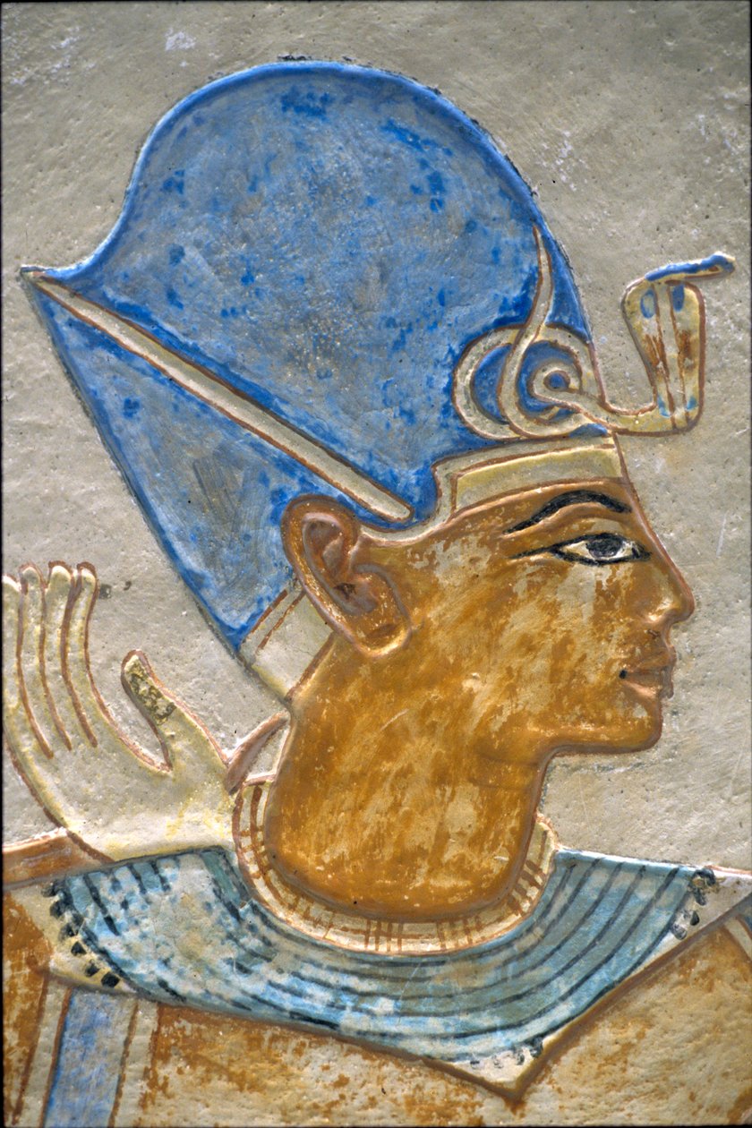 Ramses III syleilee Isistä, Amon-hir-Khopshefin hauta (kuva) tekijältä School Egyptian