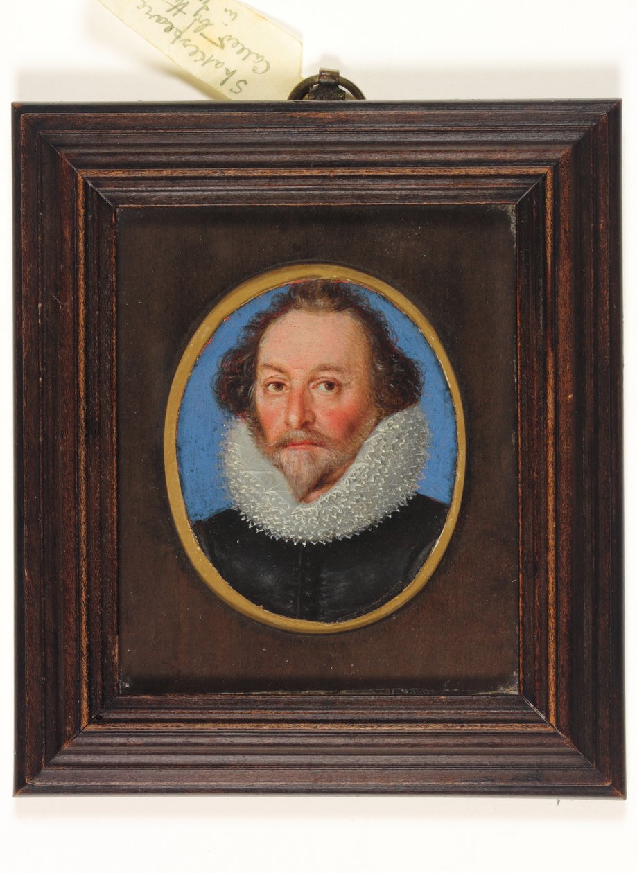 Herrasmies nimeltä William Shakespeare (akvarelli vellum) tekijältä School English