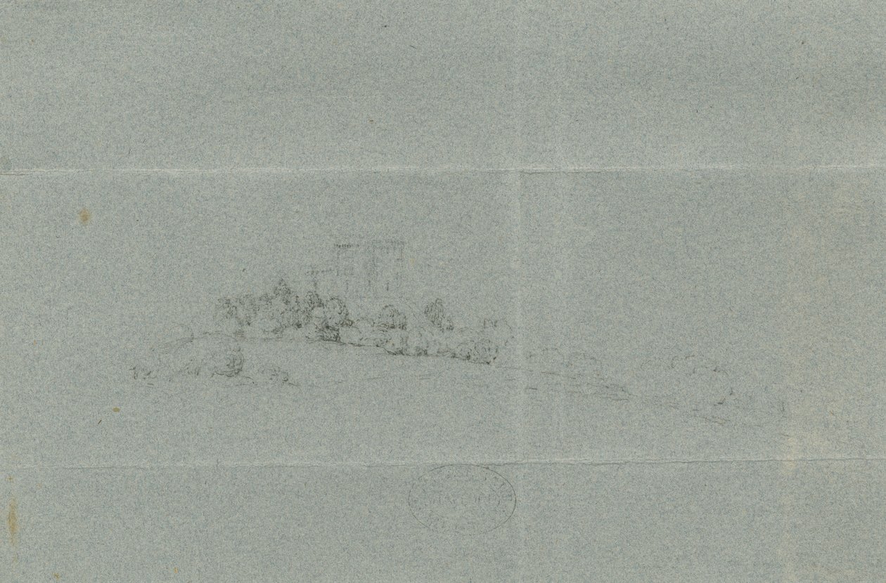 Castle Church - Stafford Castle: lyijykynäpiirros, nd [?1800-luvulla] (piirustus) tekijältä School English