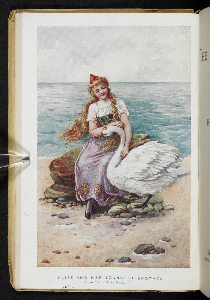 Elise ja hänen nuorin veljensä The Wild Swansista (värilitho) tekijältä School English