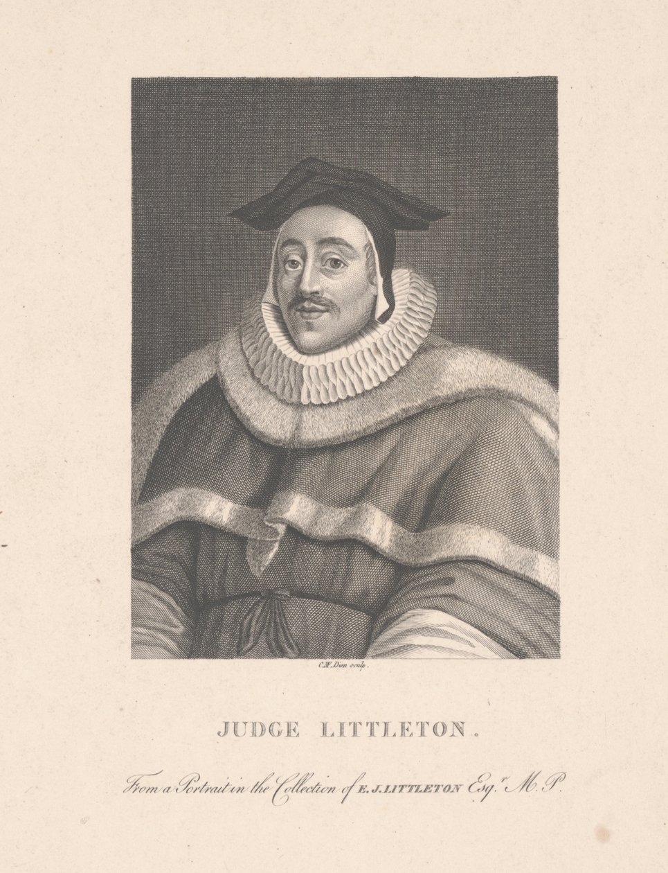 Tuomari Littleton, kaiverrus C. M. Dien (kaiverrus) tekijältä School English