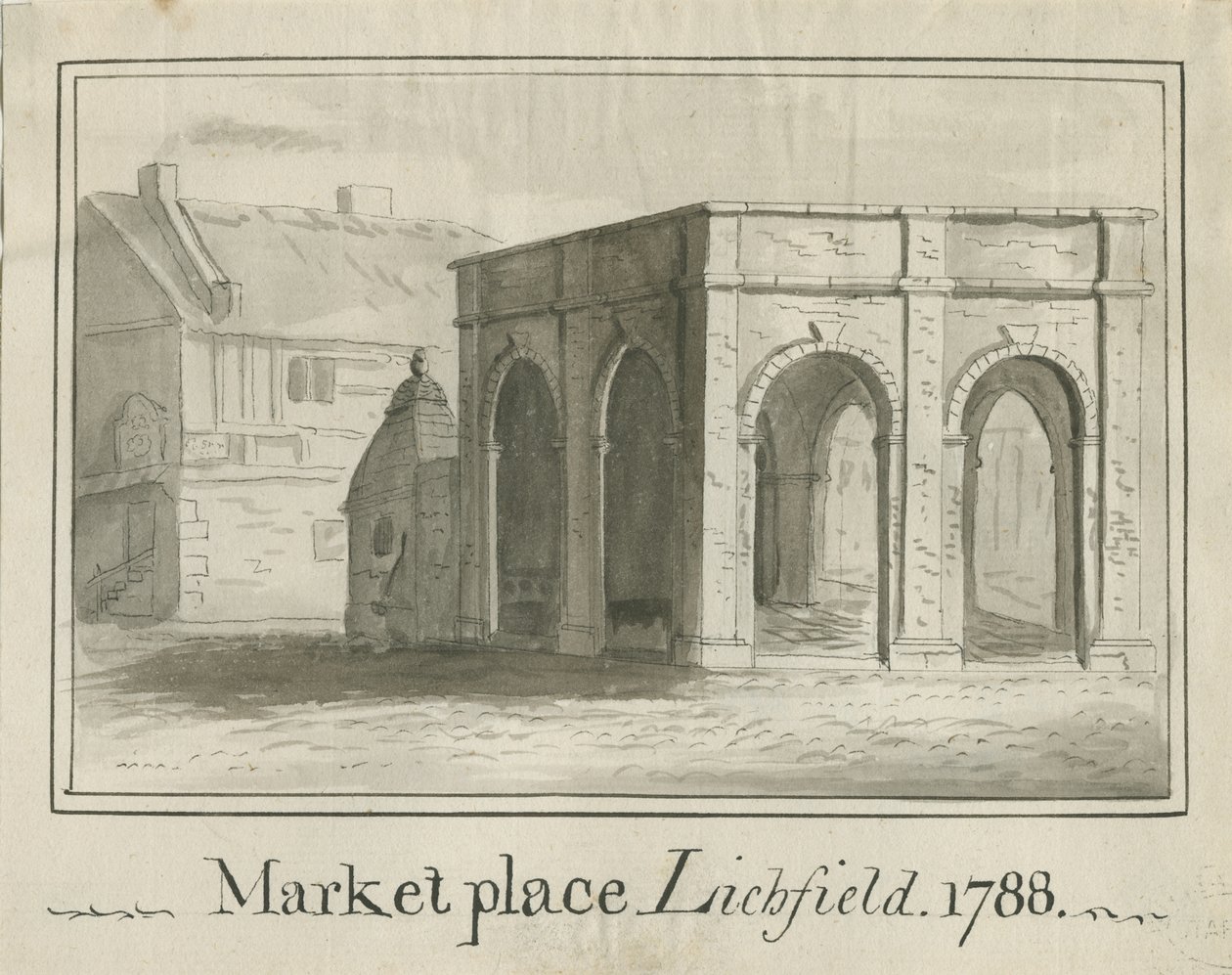 Lichfield - Market Place: seepiapesupiirros tekijältä School English
