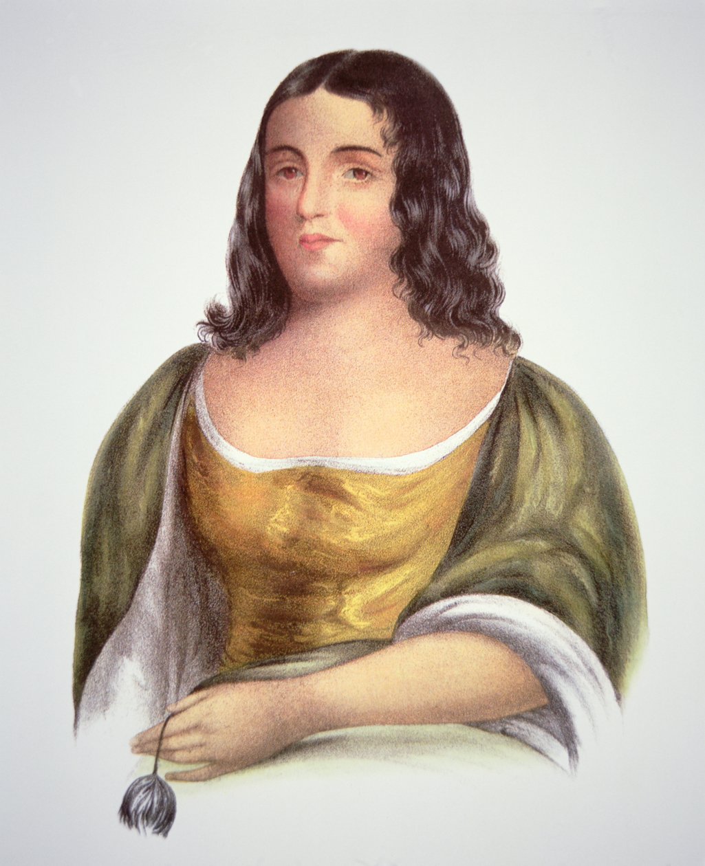 Pocahontas (n. 1595-1617) (väri litho) tekijältä School English