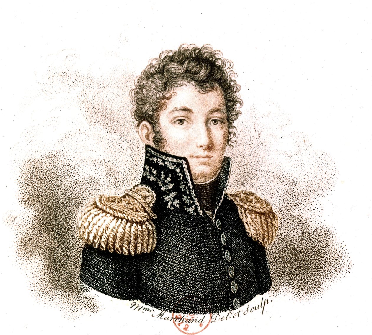 Charles Melchior-Artus Marquis de Bonchamps (värikaiverrus) tekijältä School French