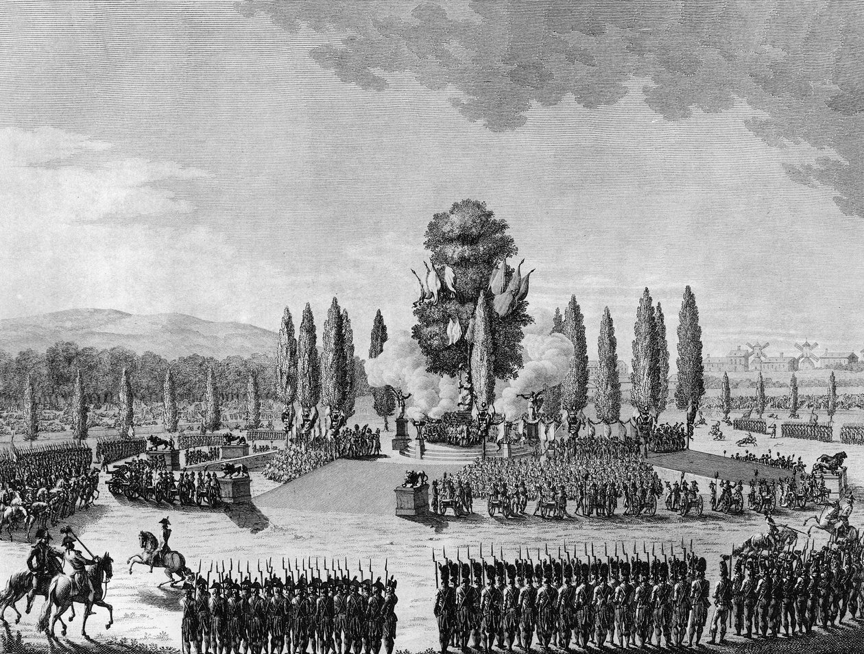 Ranskan vallankumous: Republikaanien fete des victoires au champs de mars Pariisissa 10. Prairial An IV (29. toukokuuta) tekijältä School French