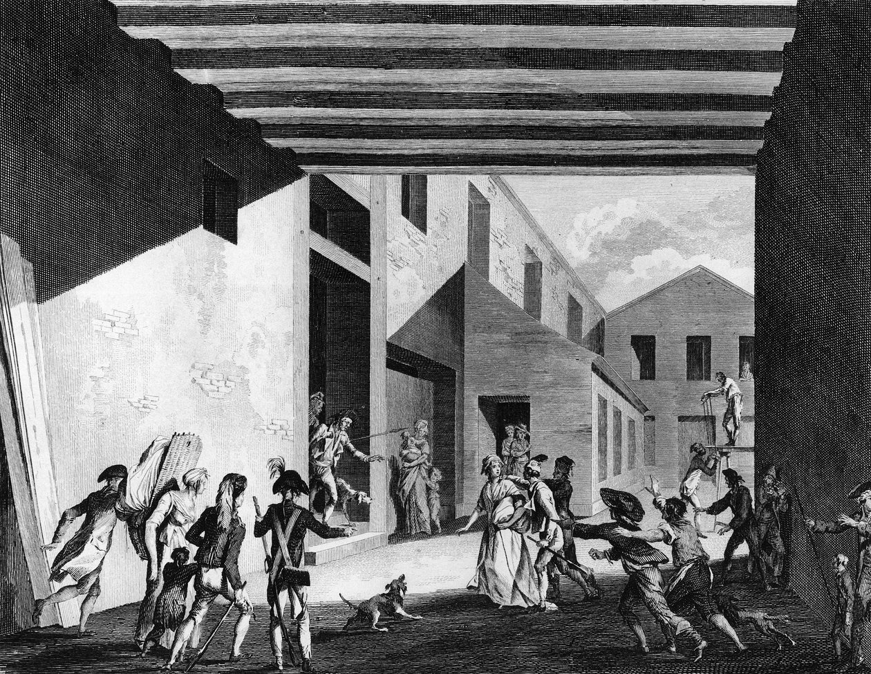 Ranskan vallankumous ja vallankumouksen vastainen liike: Cecile Renaudin (tai Cecile Aimee Renaultin) pidätys tekijältä School French