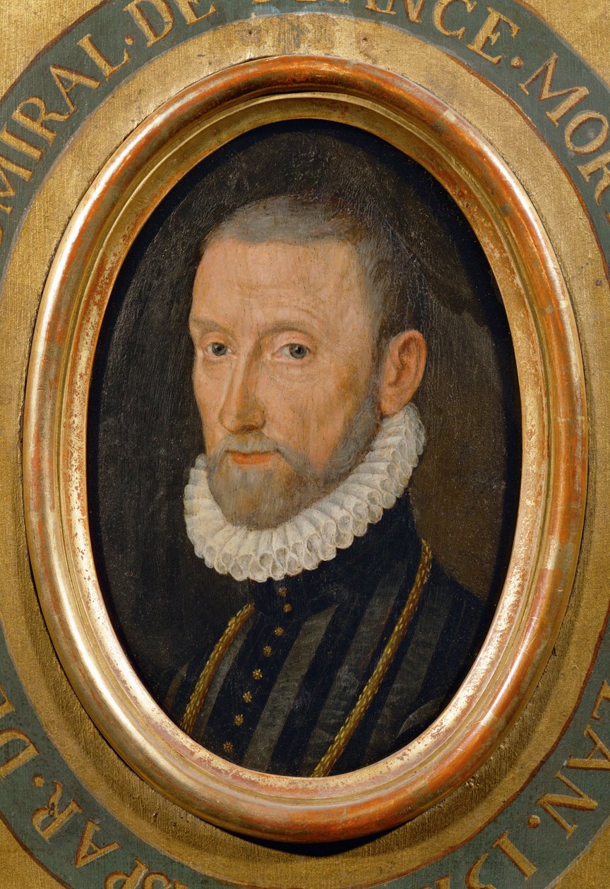 Gaspard de Coligny, amiraali, valtiomies, hugenottipuolueen johtaja, salamurhattu St .... tekijältä School French