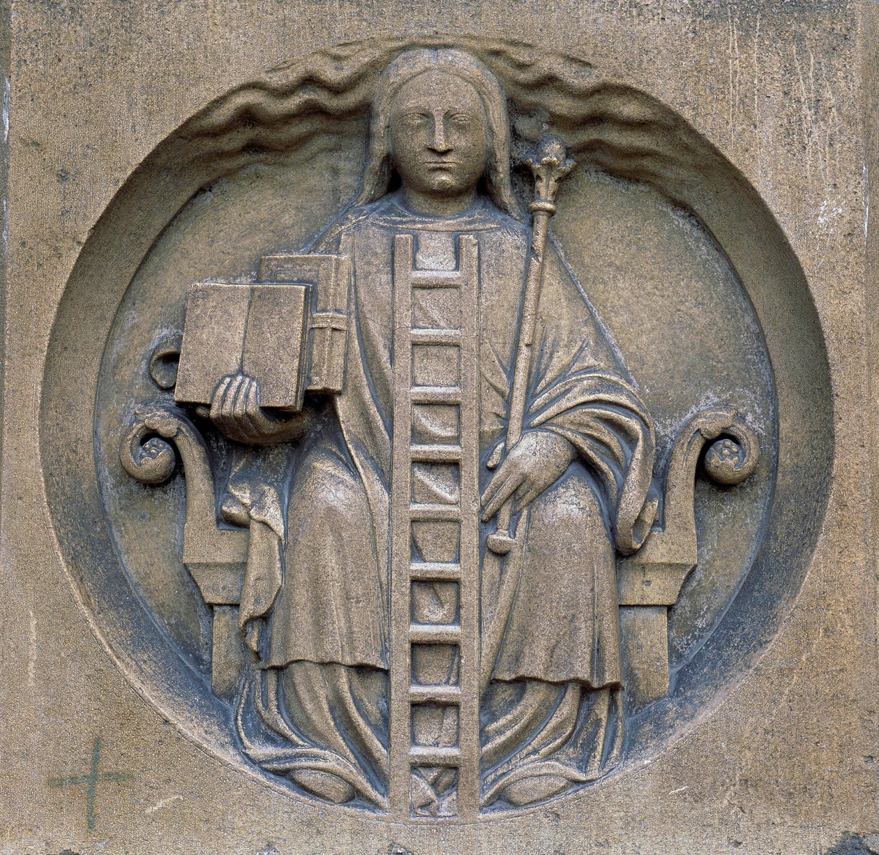 Goottilainen taide: alkemian allegoria. Cathedrale Notre Dame (Notre-Dame) Pariisissa tekijältä School French