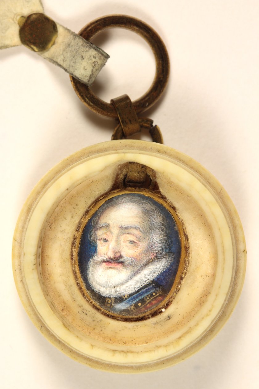 Henrik IV Ranskalainen (akvarelli vellum) tekijältä School French