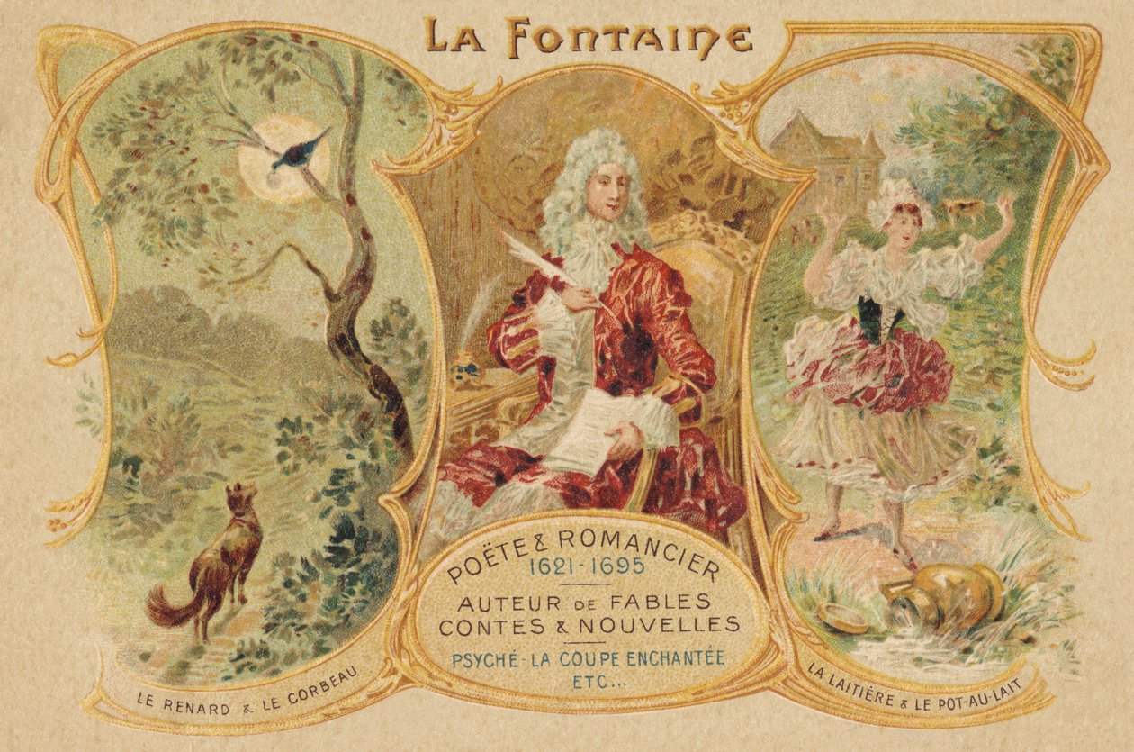 Jean de La Fontaine (painettu) tekijältä School French