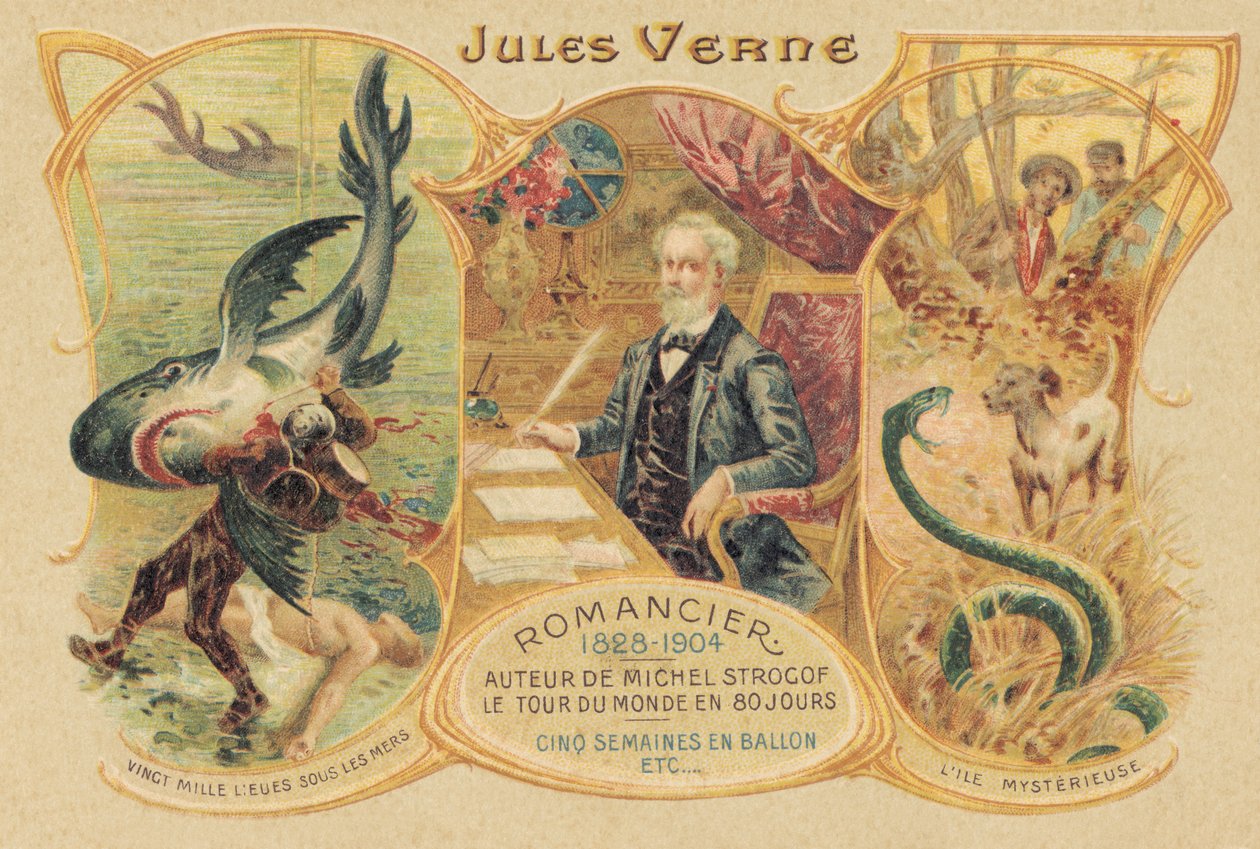 Jules Verne ja hänen kuuluisat teoksensa (painettu) tekijältä School French