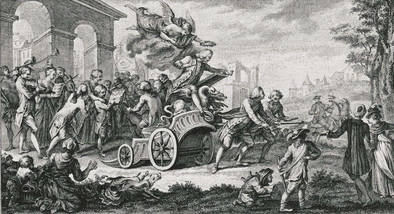 Jean-Philippe Rameau (Jean Philippe) (1683-1764) Le Triomphe - englantilainen säveltäjä, cembalisti, urkuri ja musiikin teoreetikko tekijältä School French