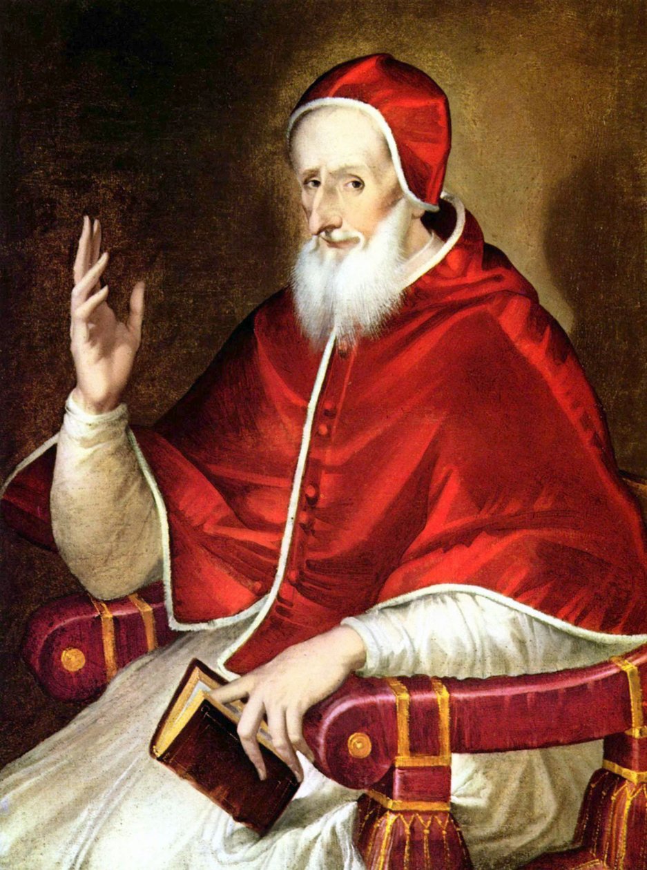 Paavi Pius V (Antonio Michele Ghislieri) paavi vuosina 1566-1572. tekijältä School French