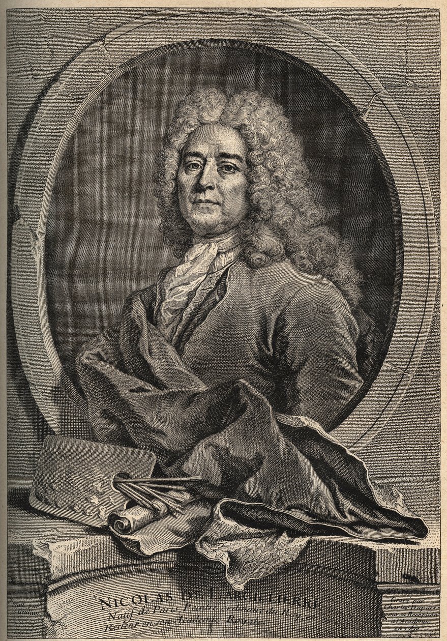 Nicolas de Largillierren (Largillier) (1656-1746) muotokuva Dupuis