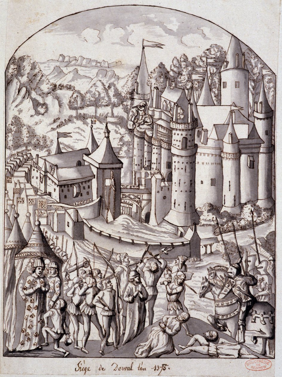 Dervalin piiritys (Bretagne) vuonna 1375. tekijältä School French
