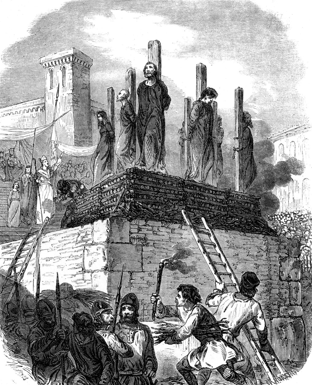 Albigensuksen ristiretki (kaiverrus) tekijältä School French