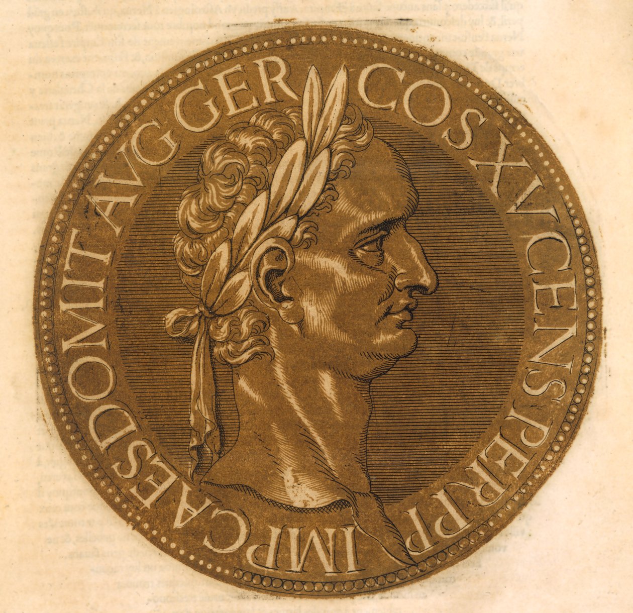Keisari Domitianus (väri litho) tekijältä School French