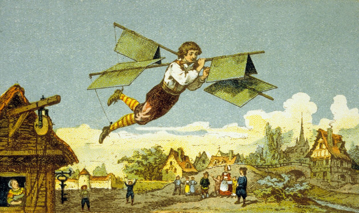 Lukkosepän lento, Le Besnier (väri litho) tekijältä School French