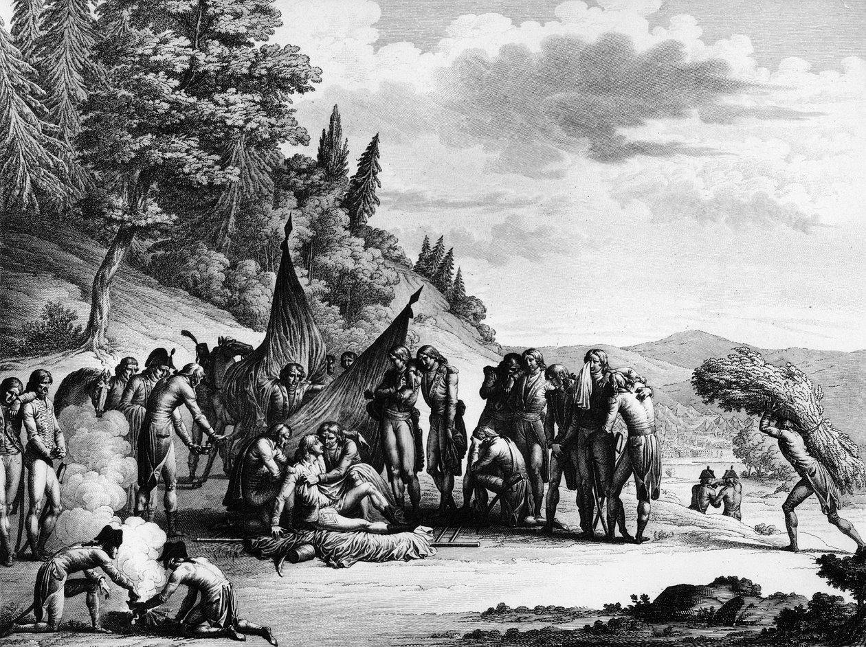 Ranskan vallankumouksen sota: Ranskan armeijan kenraali Francois Severin Marceau (1769-1796) kuoli Altenkirchenissä, Saksassa 21. syyskuuta tekijältä School French