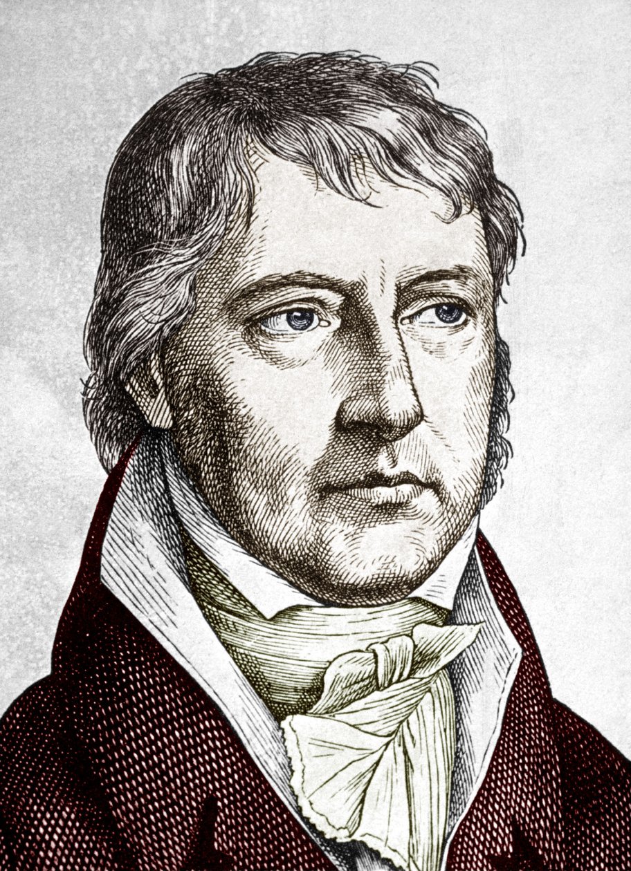 Georg Wilhelm Friedrich Hegel (värikaiverrus) tekijältä School German