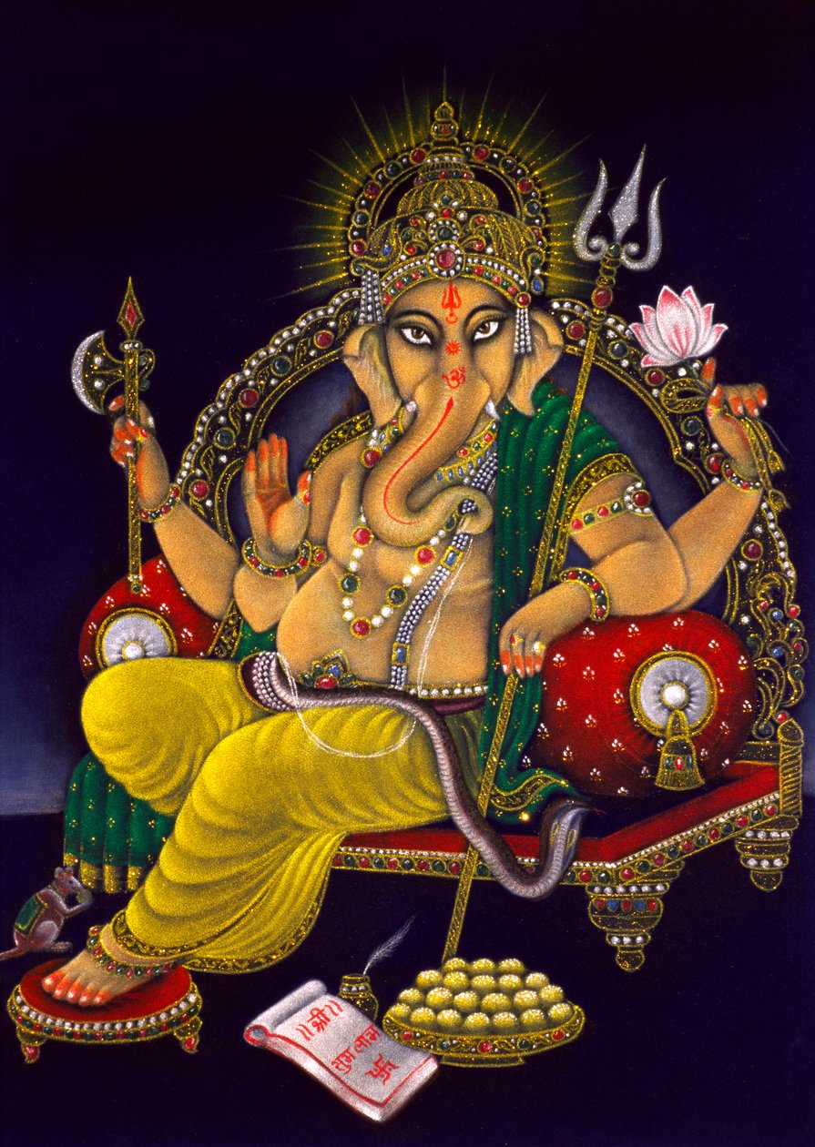 Lord Ganesha Ganpati maalaus sametti tekijältä School Indian