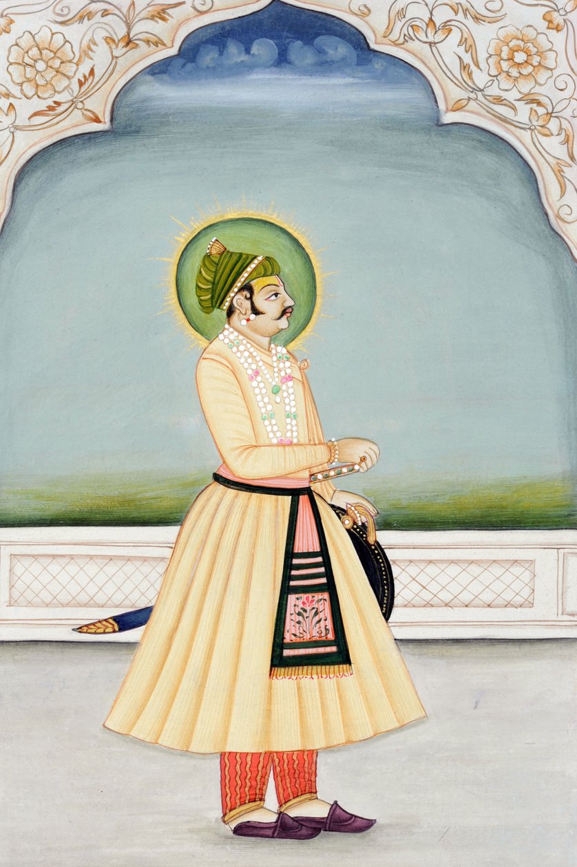 Maharaja Kishan Singhin miniatyyrimaalaus, Jaipur tekijältä School Indian