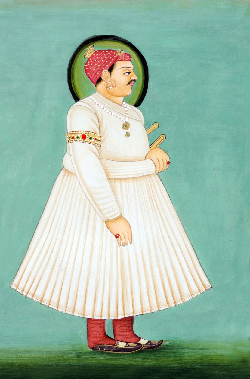 Maharaja Sawai Ishwari Singhin miniatyyrimaalaukset, Jaipur tekijältä School Indian