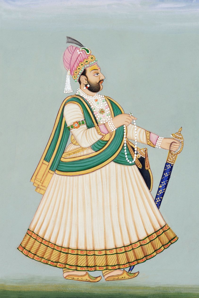 Maharaja Sawai Jagat Singhin miniatyyrimaalaus, Jaipur, Jaipur tekijältä School Indian