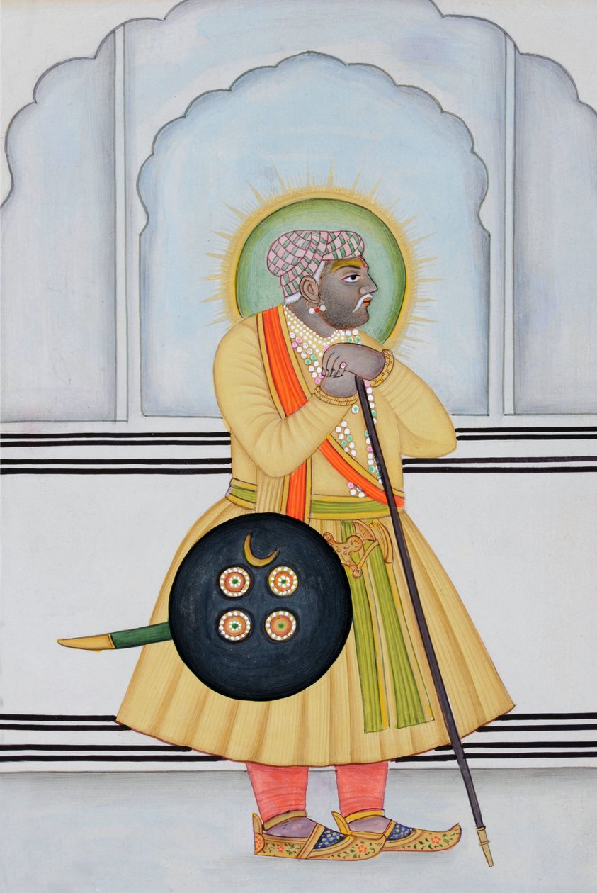 Mirza Raja Man Singhin miniatyyrimaalaus, Jaipur tekijältä School Indian