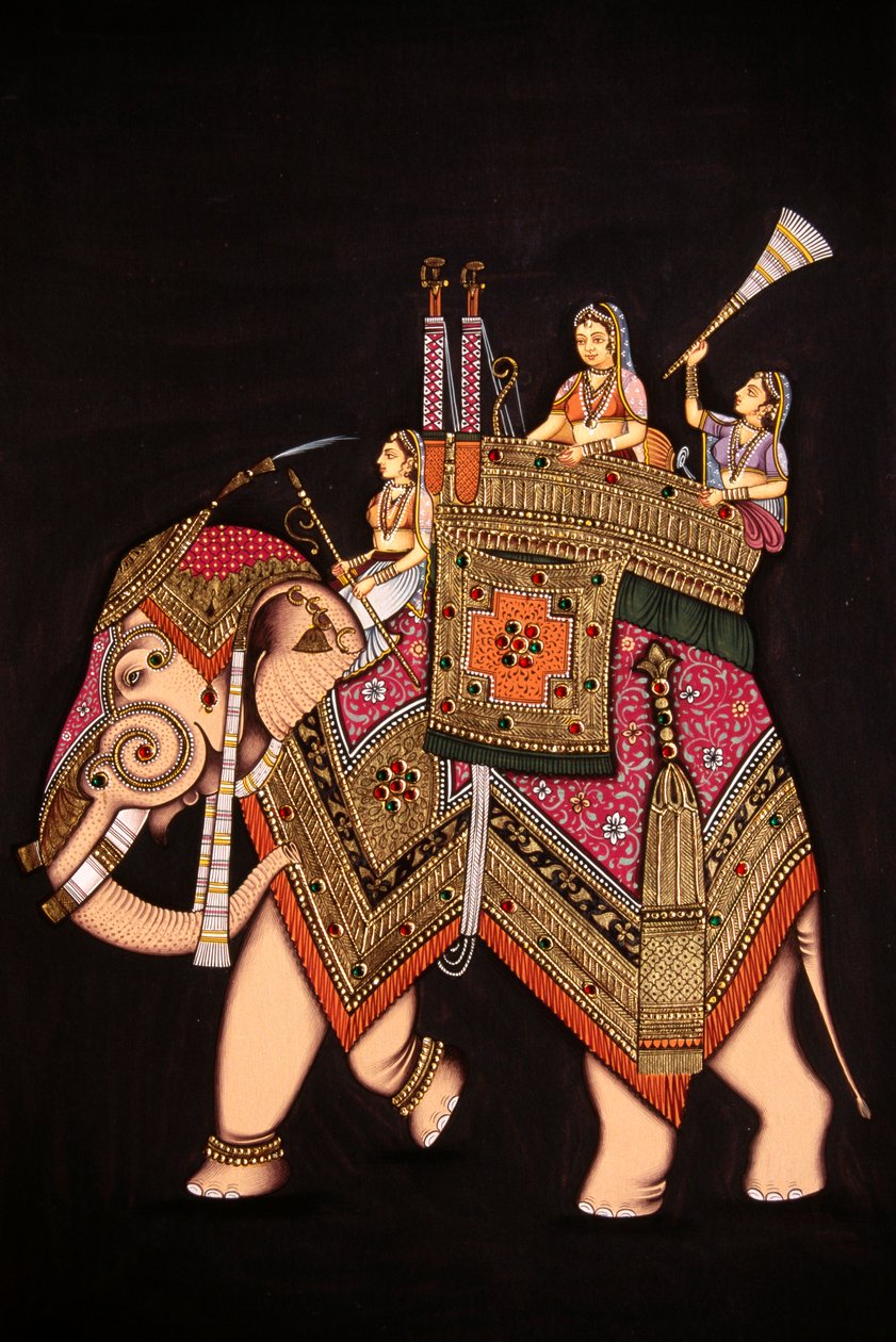 Mumtaz Mahalin miniatyyrimaalaus paperille tekijältä School Indian