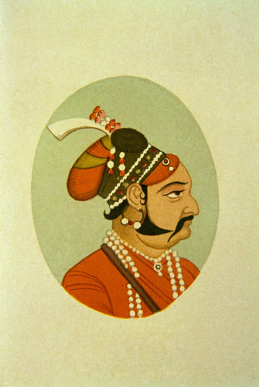 Muotokuva Maharaja Jaisalmar Jaswant Singhistä, Intia tekijältä School Indian