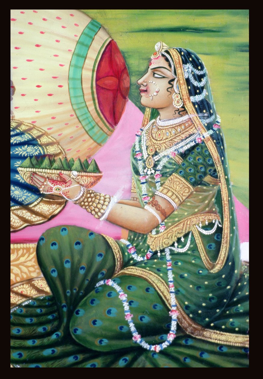 Radha, yksi Krishnan vaimoista. tekijältä School Indian