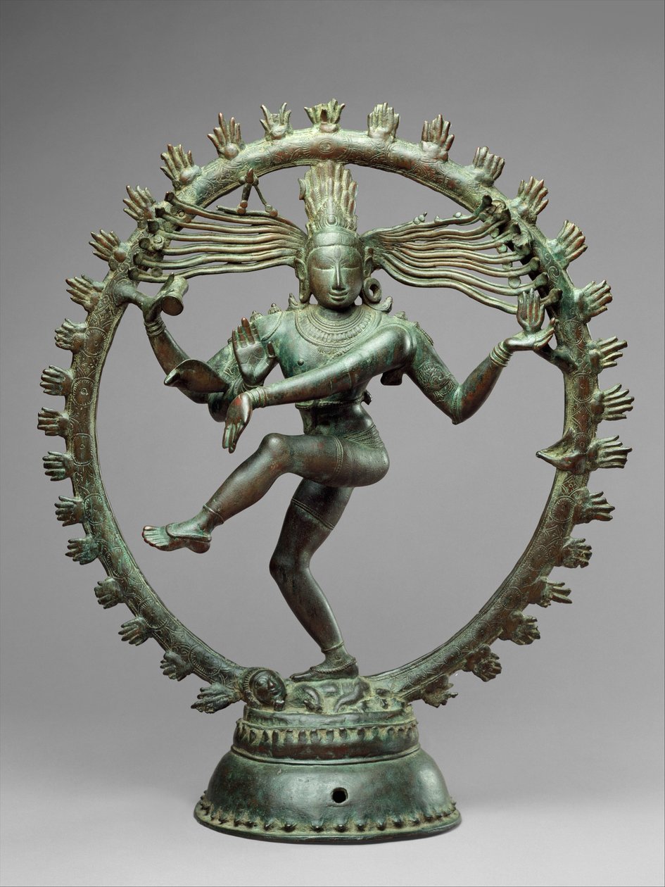 Shiva Nataraja, tanssin herra, noin 1000-luku (kupari) tekijältä School Indian