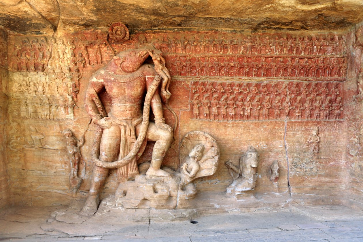 Vishnu Varaha Avatarina (kuva) tekijältä School Indian