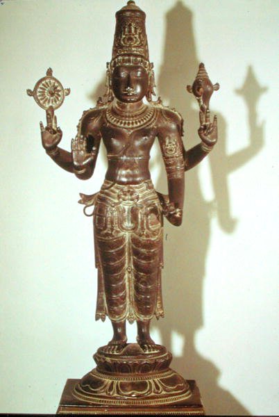 Vishnu, Etelä-Intiasta (pronssi) tekijältä School Indian