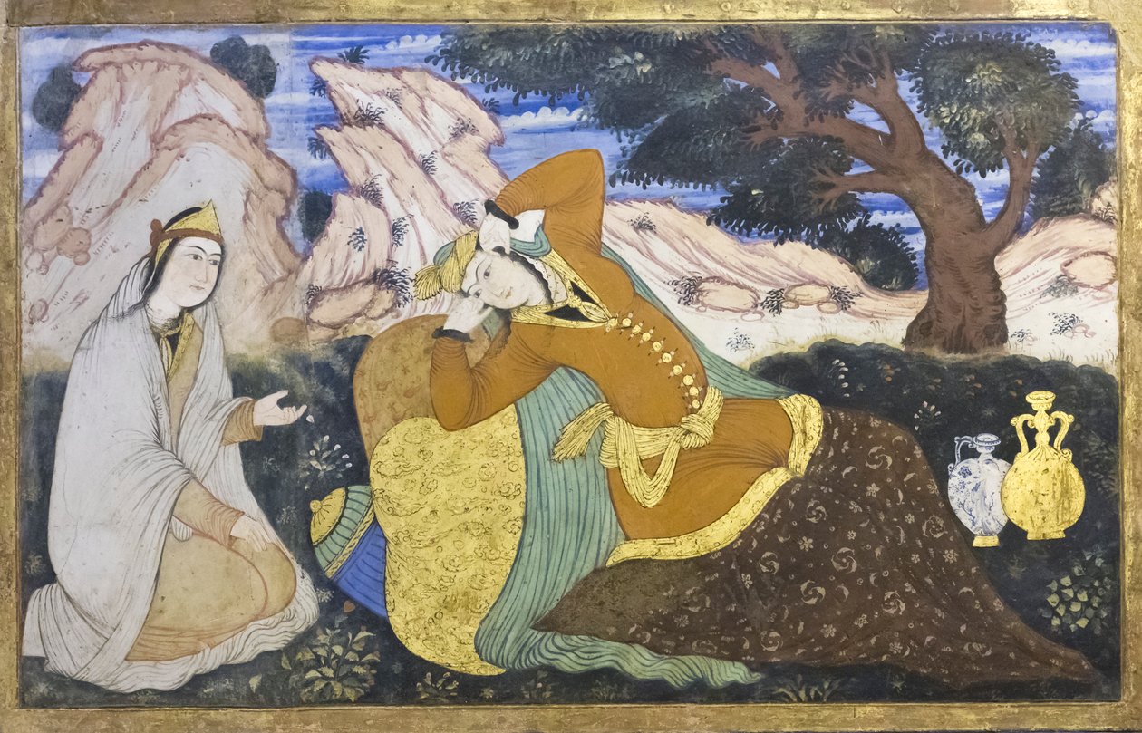 Tuoreena Chehel Sotoun Palacessa, Esfahanissa, Iranissa tekijältä School Iranian