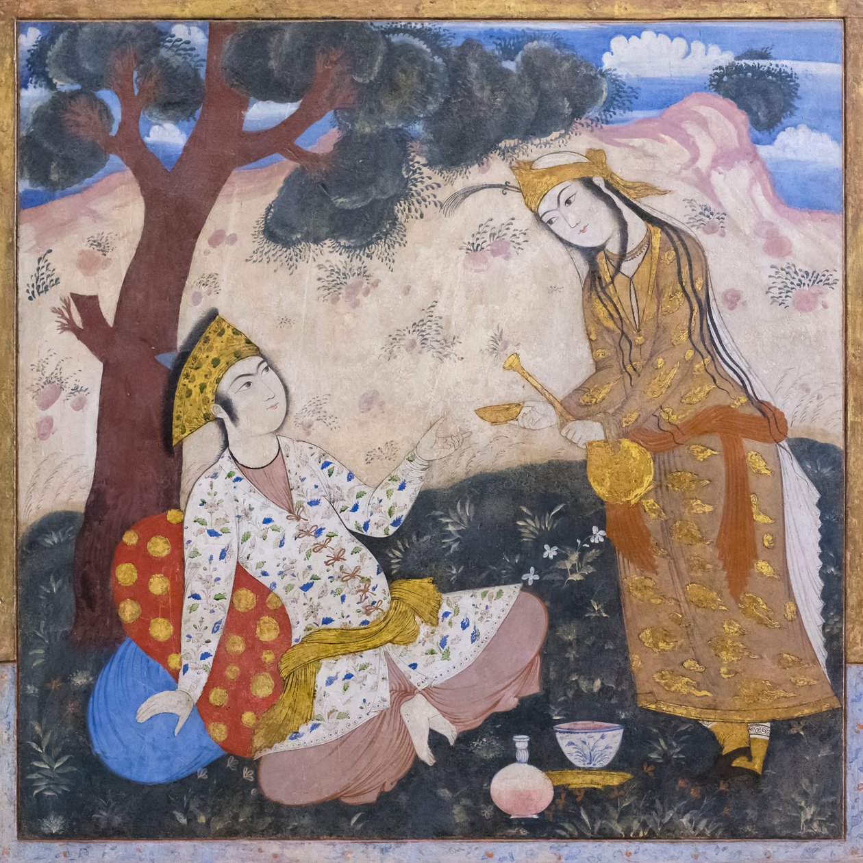 Tuoreena Chehel Sotoun Palacessa, Esfahanissa, Iranissa tekijältä School Iranian