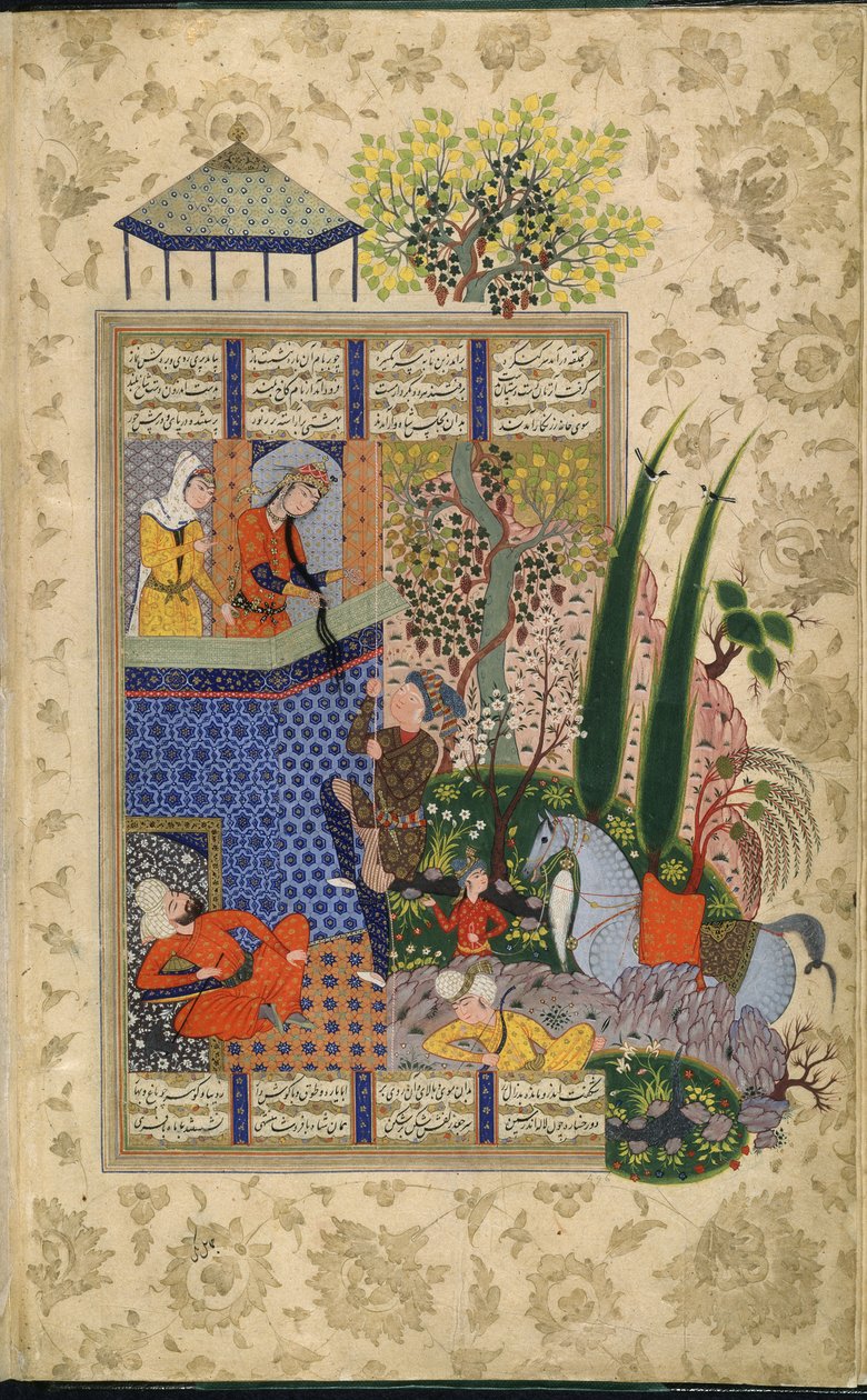 Jal Aat Rudaban parveke, Shahnama B Firdausi (Velam) tekijältä School Iranian