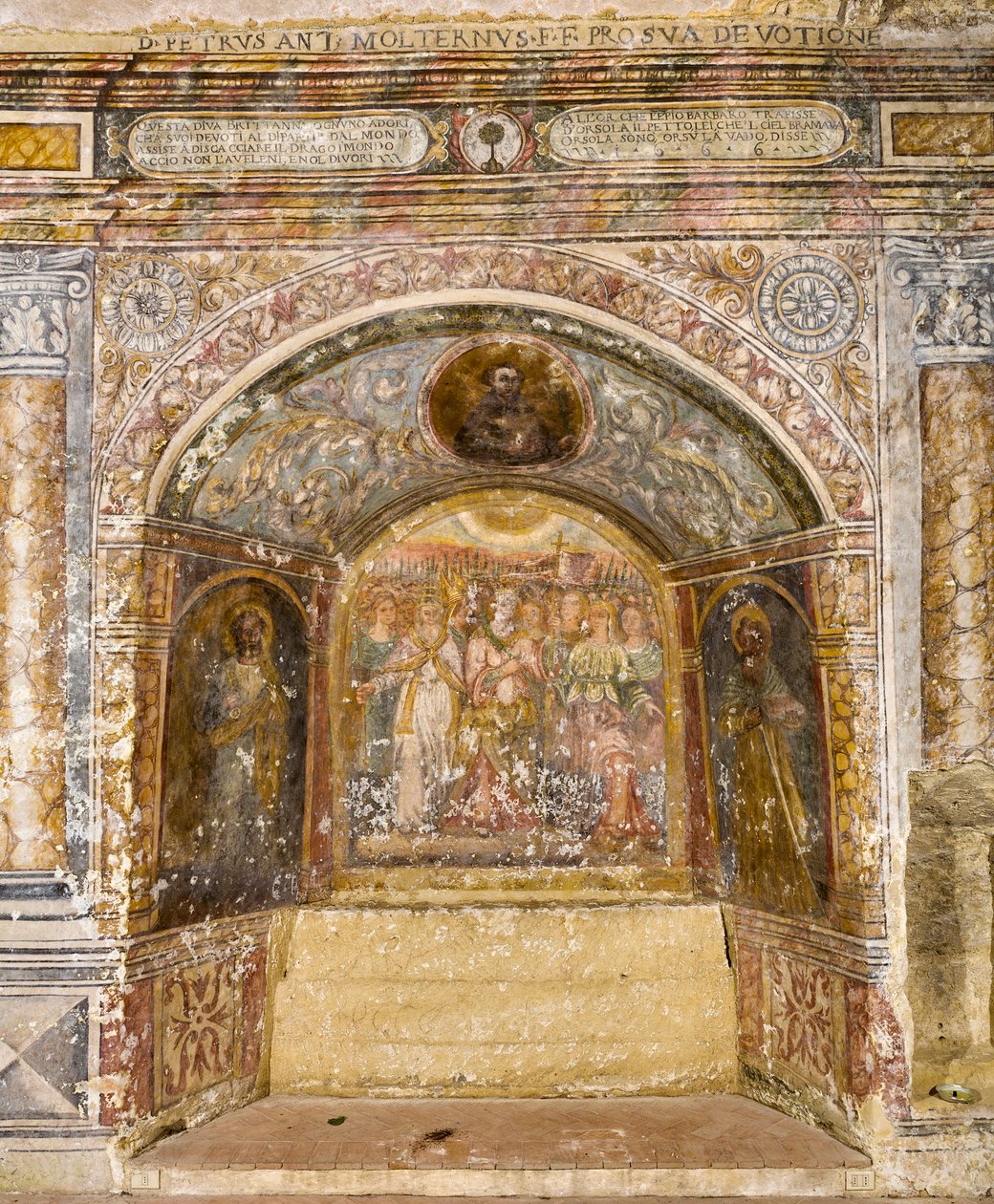 Fresko Santa Maria della Palomban kirkossa tekijältä School Italian