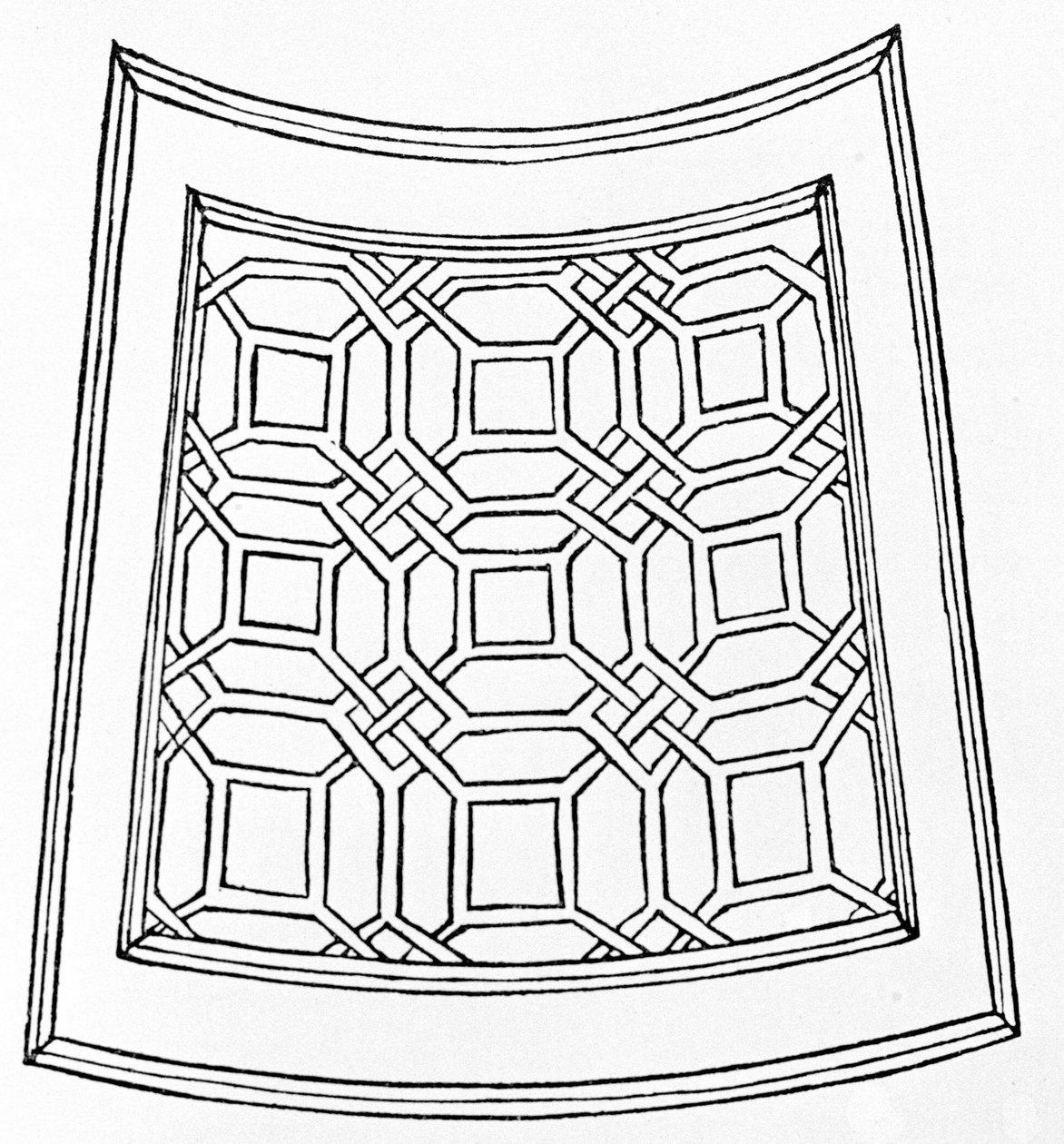 Dominikaanisen Francesco Colonnan (1453 - 1538) "Hypnerotomachia Polyphilin" tai "Poliphilan unelman" labyrintti. Ensimmäinen painos on vuodelta 1499. Kuvitus: Alde Manuce (Aldo Manuzio). tekijältä School Italian