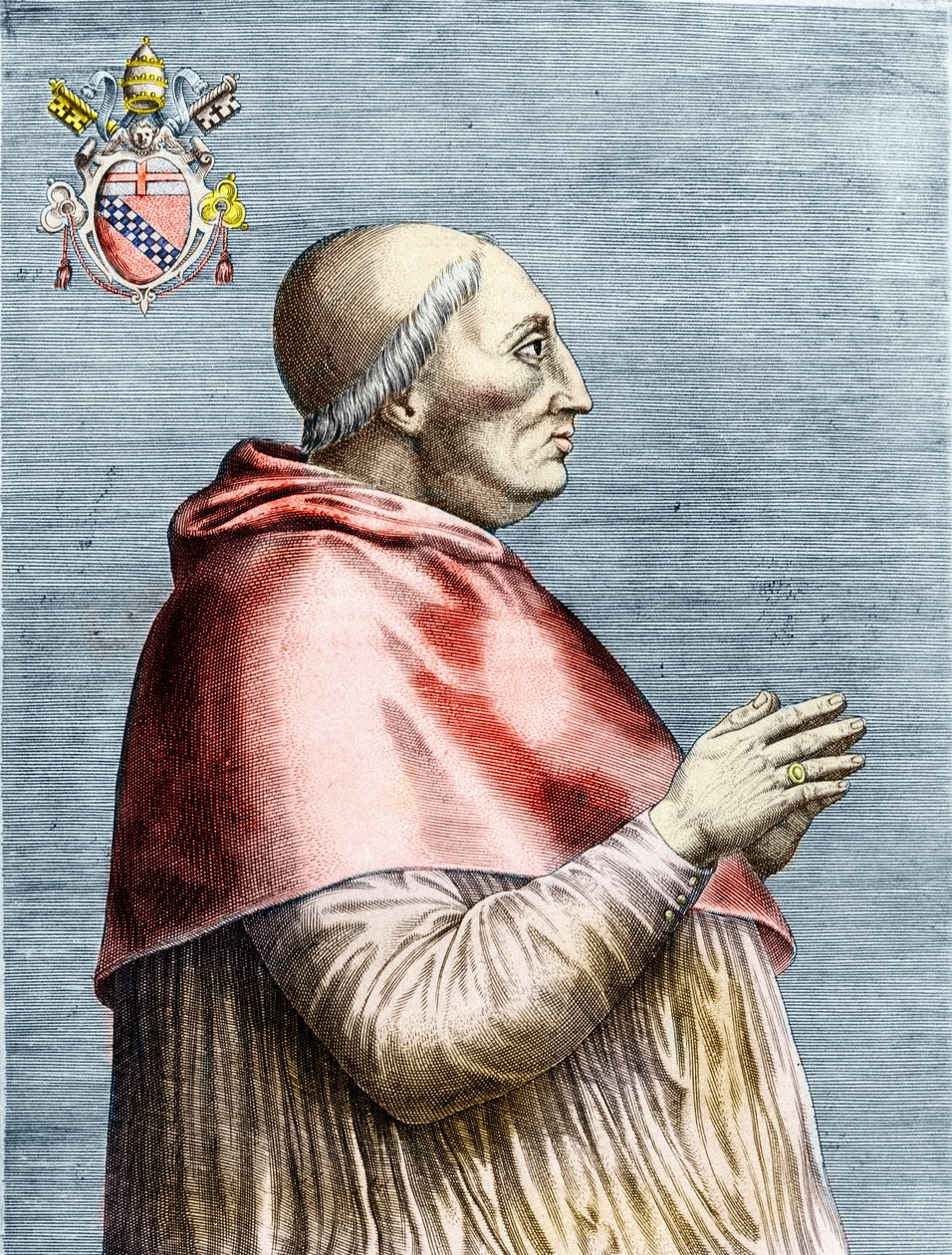 Muotokuva paavi Innocentus VIII:sta (1484-1492) (kaiverrus) tekijältä School Italian