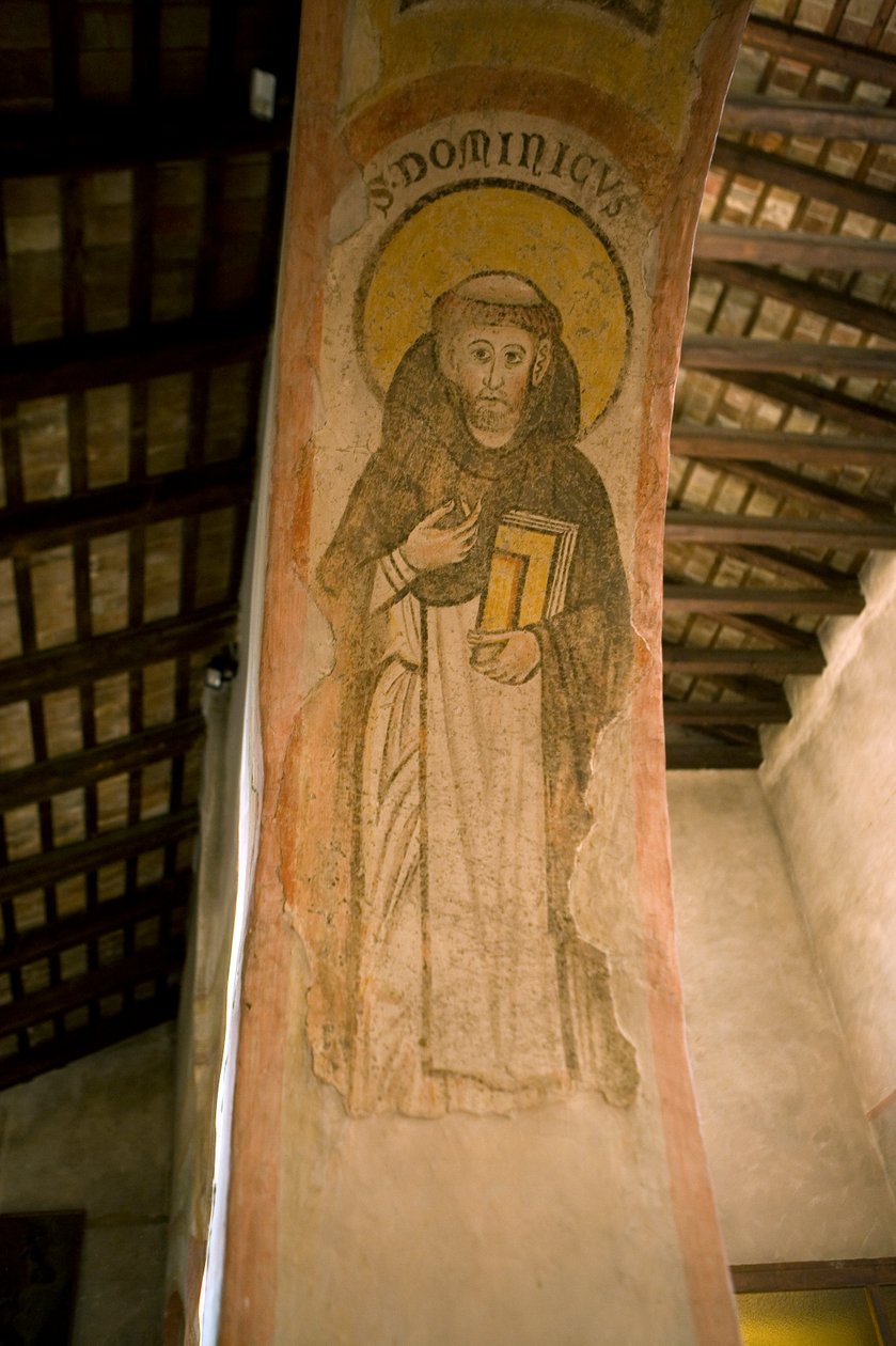 St. Dominic (fresko) tekijältä School Italian