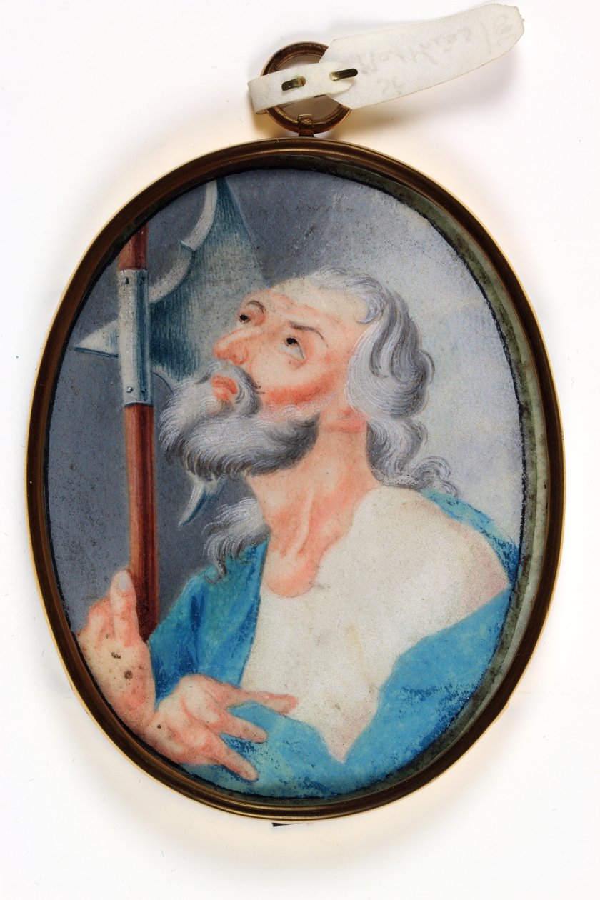 St. Matthew (akvarelli vellum) tekijältä School Italian