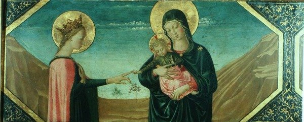 Pyhän Katariinan mystinen häät, Firenzen koulu tekijältä School Italian