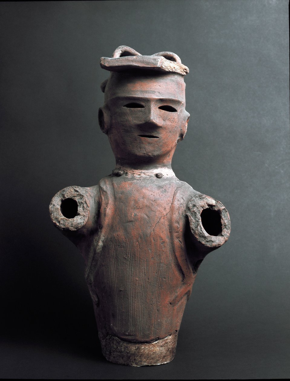Hautajaisten terrakottaveistos (haniwa), Kofun-kausi (250-538) tekijältä Japanese School