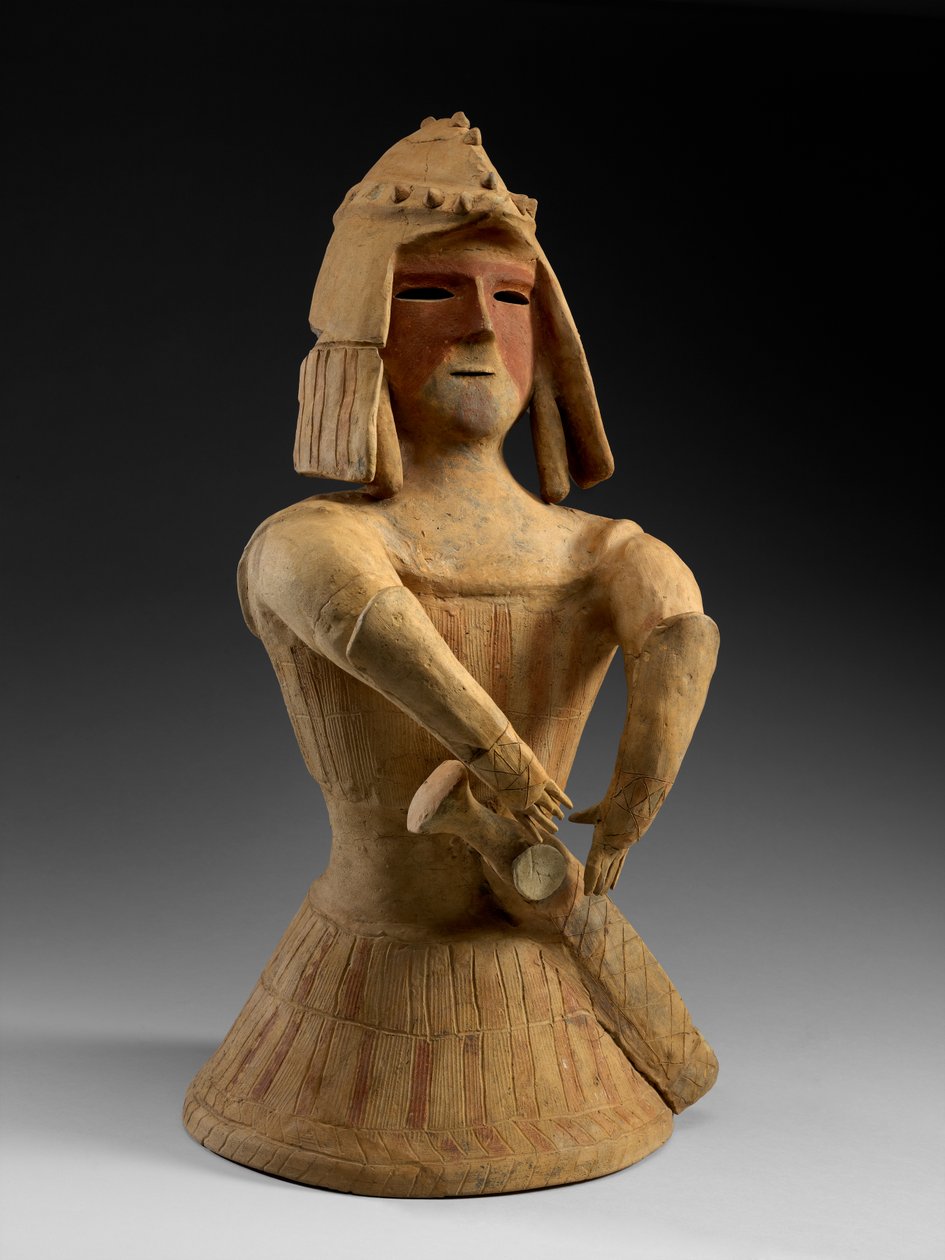 Haniwa Warrior, 600-luvun loppu (punainen keramiikka) tekijältä Japanese School